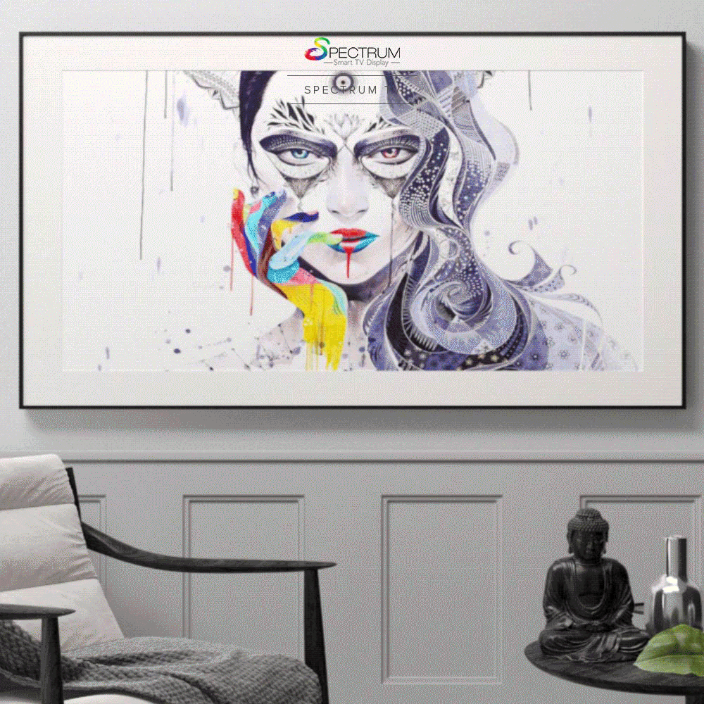 A fully functional smart TV you can also use to display artworks or family photos.
